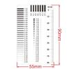 JOEBO Microscope Kit Measuring Pass Badge Gauge Stain Card Point Gauge Wire Transparent Film Ruler Microscope Lens Adapters (Color : 90x55mm-2) view 2