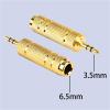6.35mm to 3.5mm Stereo Audio Aux Adapter - 2 Pack for Headphones, Guitar Amplifiers view 3