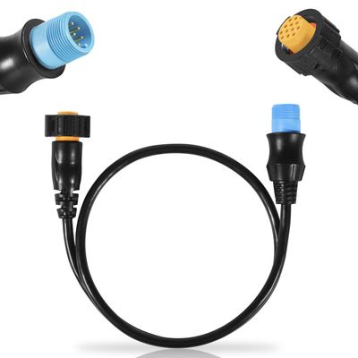 010-12122-10 Adapter Compatible with Connecting 8-Pin Transducers with XID to 12-Pin Sonar Marine Devices, Replace for Part Number 010-12122-10