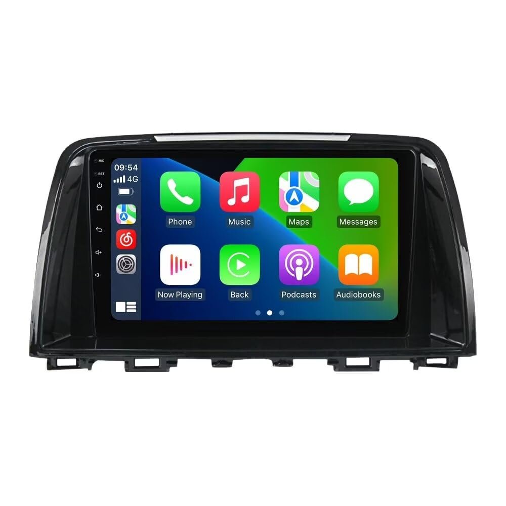8+256GB 8Core Radio for Mazda 6 III GL GJ 2012-2017 Stereo Dash Kit GPS Navigation,9" IPS Touch Screen Head Unit with Car-Play & Android Auto/SWC/DSP/Rear View