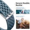 Getino Compatible Fitbit Charge Bands - Breathable Sport Strap for Women & Men, Adjustable Wristbands for Fitbit Charge 5/6, Steel Blue view 4
