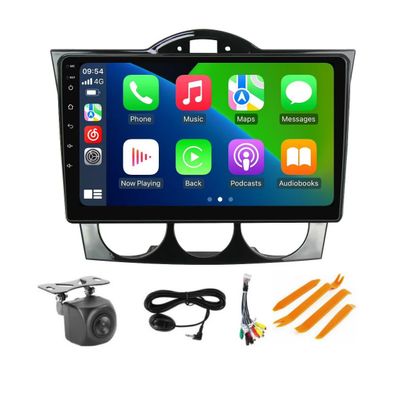 Radio for Mazda RX8 SE 2008-2021 Stereo Upgrade Dash Kit Car GPS Navigation,2+32GB 9" IPS Touch Screen Head Unit with Car-Play & Android Auto/SWC/Rear View