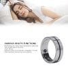 ciciglow Smart Ring Health Tracker, Touch Control Fitness Tracker Ring, Smart Ring for Men and Women, Sleep Health and Body Temperature Monitoring, (Silver) (#12), view 2