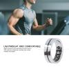ciciglow Smart Ring Health Tracker, Touch Control Fitness Tracker Ring, Smart Ring for Men and Women, Sleep Health and Body Temperature Monitoring, (Silver) (#12), view 3