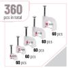 Bates- Cable Clips with Steel Nail and Floor Cord Cover view 2