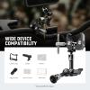NEEWER 6"/15cm Adjustable Magic Arm with Super Clamp, 1/4" & 3/8" Threads, 1/4" Screws for Flash/LED Light/Microphone/Monitor, Compatible with SmallRig Camera Cage, Max Load: 4.4lb/2kg, ST15C view 2