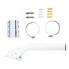 Antenna Pole Mount, V2 Outdoor Adjustable Mount Weather Short Wall J Pole Roof Mounting Kit, for V2 Rectangular Dish view 2
