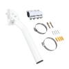 Antenna Pole Mount, V2 Outdoor Adjustable Mount Weather Short Wall J Pole Roof Mounting Kit, for V2 Rectangular Dish view 3