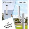 Pivot Roof Mount, V2 Stainless Steel Adjustable Versatile Weather Roof Pivot Pole Mount Kit, for V2 Internet Kit Satellite view 4