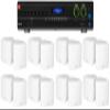 Audiosavings Bundle: (1) JBL VMA2120 2-Ch. Commercial/Restaurant 120W 70V Bluetooth Amplifier Bundle with (16) Cube by Rockville 3.5" White Commercial 70v Swivel Wall Mount Speakers (17 Items) view 1