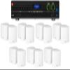 Audiosavings Bundle: (1) JBL VMA2120 2-Ch. Commercial/Restaurant 120W 70V Bluetooth Amplifier Bundle with (14) Cube by Rockville 3.5" White Commercial 70v Swivel Wall Mount Speakers (15 Items) view 1