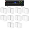 Audiosavings Bundle: (1) JBL VMA2120 2-Ch. Commercial/Restaurant 120W 70V Bluetooth Amplifier Bundle with (20) Cube by Rockville 3.5" White Commercial 70v Swivel Wall Mount Speakers (21 Items) view 1