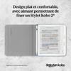 Kobo Libra Colour SleepCover Case | Sand Beige Notebook | Sleep/Wake Technology | Built-in 2-Way Stand | Vegan Leather | Compatible with 7 Kobo Libra Colour eReader view 4