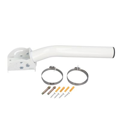 Antenna Wall Mounting Kit, J Pole Mount for V2, Wall Roof Installation Pole Bracket Ethernet Adapter with Adjustable End Angle