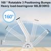 Antenna Wall Mounting Kit, J Pole Mount for V2, Wall Roof Installation Pole Bracket Ethernet Adapter with Adjustable End Angle view 3