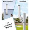 Antenna Wall Mounting Kit, J Pole Mount for V2, Wall Roof Installation Pole Bracket Ethernet Adapter with Adjustable End Angle view 4
