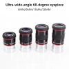ZGYDNM 68-Degree Ultra-Wide Field Telescope Eyepiece (6/9/15/20mm) Telescope Eyepiece All Green Coated 1.25-inch Telescope Fitting (Color : Suit) view 2