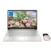 HP Portable Laptop, 15.6" HD Anti-Glare Display, AMD Ryzen 3 3250U, 32GB RAM, 1TB PCIe SSD, Student and Business, Webcam, Fingerprint Reader, Wi-Fi, Windows 11 Home, Rose Gold, Wireless Mouse