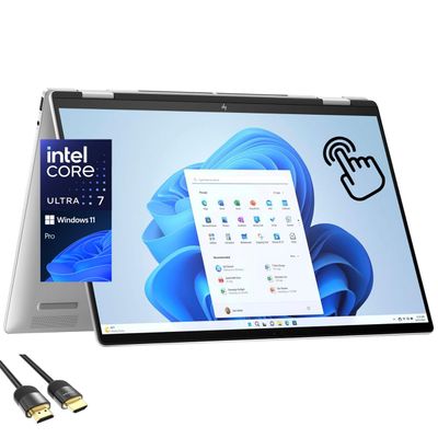 HP Envy 2-in-1 Laptop, 16" WUXGA IPS Wide Ultra Touchscreen Display, Core Ultra 7 155U (Up to 4.8GHz), 16GB DDR5, 512GB PCIe SSD, Backlit KB, TB 4, WiFi 6E, Webcam, PDG HDMI Cable, Win 11 Pro