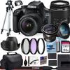 Canon EOS 4000D (Rebel T100) DSLR Camera with 18-55mm f/3.5-5.6 Zoom Lens,64GB Memory,Case,Tripod and More (28pc Bundle), Black (Renewed) view 1