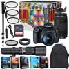 Canon EOS Rebel T7 DSLR Camera with 18-55mm & 75-300mm Lenses Kit + 500mm Preset Wildlife Lens - Deluxe Professional Photo & Video Creative Bundle (Renewed), Black view 1