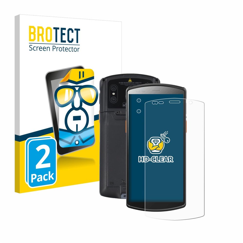 brotect 2-Pack Screen Protector for Urovo DT50 5,7" (Front+Camera) - HD-Clear Protection Film