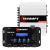 Taramps TS 400x4 2 Ohms Class D Multi-Channel car Audio amp 400W RMS 4 Channel + Taramps Pro 2.4s DSP Digital Signal Processor and Equalizer Bundle, 2-Pack view 1
