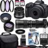 Canon EOS R100 4K Video Recording Mirrorless Camera with 18-45mm and 420-800mm f/8.3 HD Telephoto Zoom Lenses + 2 X 64GB Fast Transcend Memory + Deluxe Accessory Bundle, Black (Renewed) view 1