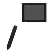 BoxWave Stylus Pouch Compatible with Advantech TPC-2121T - Stylus PortaPouch, Pen Stylii Holder Carrier Portable Self-Adhesive - Jet Black view 1