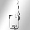Klein Electronics Acoustic Tube Surveillance Earpiece with 3.5mm Connector - Front Facing PTT Button & Noise Reducing Mic, Heavy Duty Push to Talk Earpiece Compatible with ESChat PTT App view 2