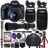 Canon EOS Rebel T7 DSLR Camera with 18-55mm is II Lens + Canon EF 75-300mm III Lens & 420-800mm Preset Telephoto Zoom Lens + 32GB Memory + Filters + Spider Tripod + Professional Bundle (Renewed) view 1