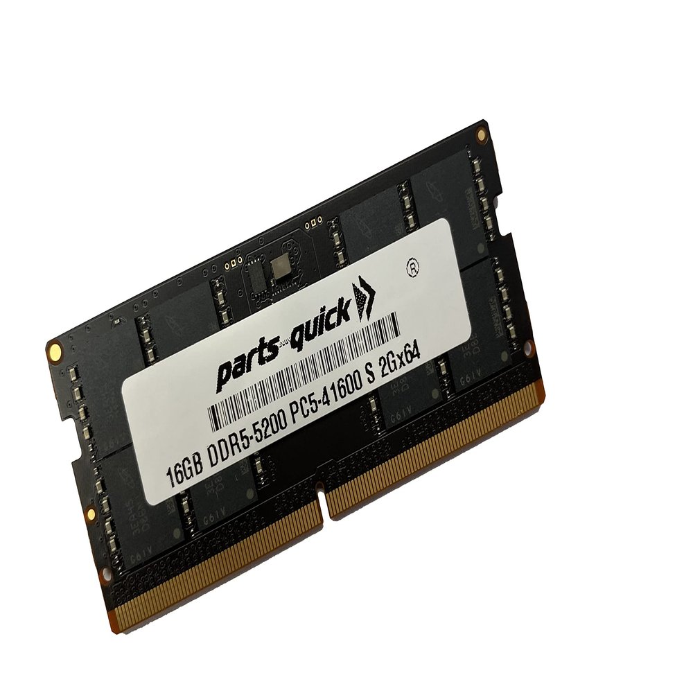 parts-quick 16GB Memory Compatible with HP EliteOne 840 G9 DDR5 5200MHz SODIMM RAM