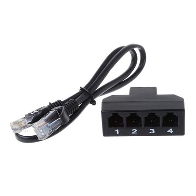 Phone Telephone RJ11 6P4C Female to 4 Ethernet RJ45 8P8C Male F/M Adapter Converter Cable Adapter Plug to USB Adapter Cable Adapter Cable USB Adapter Plug Outlet Adapter Cable for Phone Cable