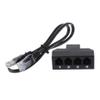Phone Telephone RJ11 6P4C Female to 4 Ethernet RJ45 8P8C Male F/M Adapter Converter Cable Adapter Plug to USB Adapter Cable Adapter Cable USB Adapter Plug Outlet Adapter Cable for Phone Cable view 1