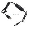Kcjhagbd USB 5V to 1.5V 3V 4.5V 6V 7.5V 9V 12V 2.5mm/3.5mm/4.0mm/5.5mm Adjustable Voltage Cable with LED Dislpay for Toy Games USB 5v to 12v Converter Step Up Voltage Converter Power Cable view 3