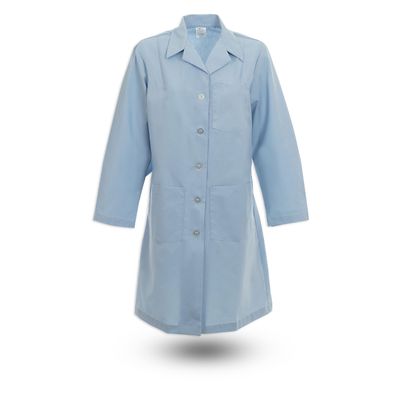 Chef Trends Pinnacle Health Womens Button Lab Coat L17F - Light Blue/Medium