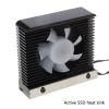 Kcjhagbd Aluminum SSD Heatsink NVME M.2 2280 Drive Radiator Passive Heat Dissipation ARGB 12V 4 Pin Radiator Argb Ssd Heatsink, Black view 4