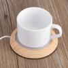 Pwshymi Coffee Mug Warmer, USB Wood Grain Cup Warmer Heat Beverage Mug Mat Heat up Coasters for Home Office Desktop (Light Walnut Grain), Pwshymi3zgh9fiot5-01 view 2