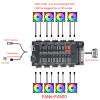 BEIDUOYANG PWM Fan+ARGB LED 2 in 1 Hub Controller 1 to 10 Multi Way Splitter 5V 3PIN 4Pin Fan Adapter Argb Splitter 1 to 10 view 2