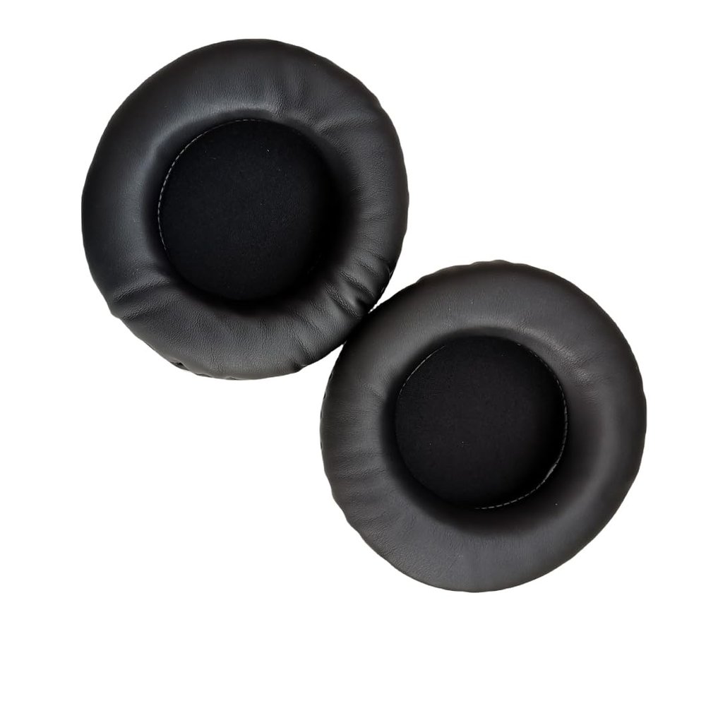 Replacements G1 Ear Pads EarPads Cushions Round Black Earmuffs Repair Parts Cups Kit Pillow Covers Compatible with Bonks G1 Headphones Headse