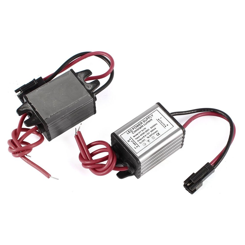 PGMTDEFXJO 2 Pcs HY3x1W LED Light Driver Transformer AC 175-265V to 6-12V 300mA