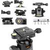 Kadxyan Portable Tripod Kit, 4-Sections Tripod for SLR Camera, Aluminum DSLR Tripod Monopod with 36mm Ball Head, Travel Tripods 8KG Load Capacity with Carry Bag view 3