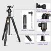 Kadxyan Portable Tripod Kit, 4-Sections Tripod for SLR Camera, Aluminum DSLR Tripod Monopod with 36mm Ball Head, Travel Tripods 8KG Load Capacity with Carry Bag view 4