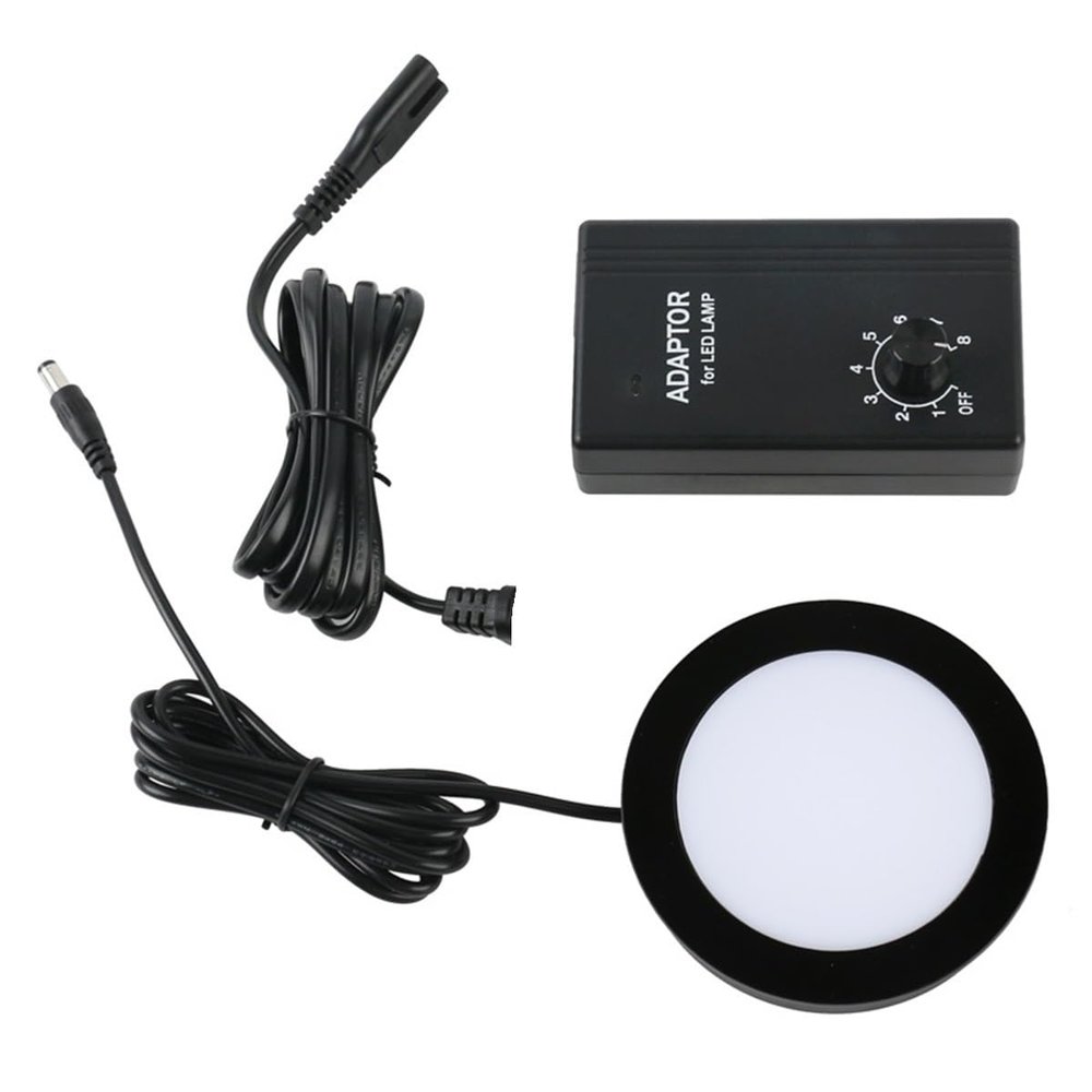 Joebo Microscope Kit Microscope Bottom Supplementary Source Lamp LED Light Lighting 110V-220V 9W for Video Microscope Camera Microscope Lens Adapters (Color : 95mm)