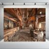 chnywork 9x6ft Medieval Tavern Backdrop Ancient Tavern Inn Bar Restaurant Wooden Interior Photography Background for Party Medieval Decor Photo Booth Studio Props Fabrics, B1-544-53 view 2