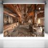 chnywork 9x6ft Medieval Tavern Backdrop Ancient Tavern Inn Bar Restaurant Wooden Interior Photography Background for Party Medieval Decor Photo Booth Studio Props Fabrics, B1-544-53 view 3