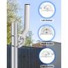 Wall Mount, 160 Adjustable Mounting Kit for V2, Stainless Steel Pole Mount with Weather for Internet Satellite view 3