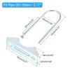 uxcell 4pcs Antenna Mast Cross-Over Bracket Kit U-Bolt Clamp Mounting Hardware V Jaw Bracket for Outdoor Antenna, M6x52x140mm view 2