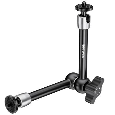 NEEWER 9.8"/25cm Adjustable Friction Magic Arm with 1/4" Screw on Both Ends, Compatible with SmallRig Cage, Flash/LED Light/Microphone/Monitor/SuperClip, Max Load 4.4lb/2kg, ST08