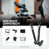 NEEWER 9.8"/25cm Adjustable Friction Magic Arm with 1/4" Screw on Both Ends, Compatible with SmallRig Cage, Flash/LED Light/Microphone/Monitor/SuperClip, Max Load 4.4lb/2kg, ST08 view 2